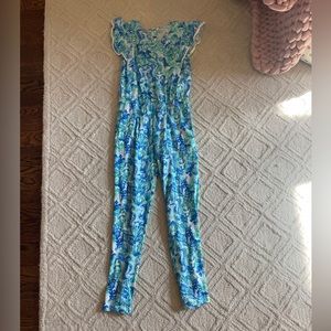 Lily Pulitzer multi color jumpsuit size L (8-10)